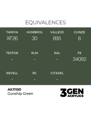 Gunship Green 17ml - AK Interactive AK11150