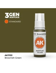 Brownish Green 17ml - AK Interactive AK11151