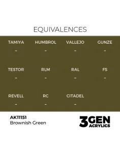 [NO_DESC] Brownish Green 17ml - AK Interactive AK11151 2
