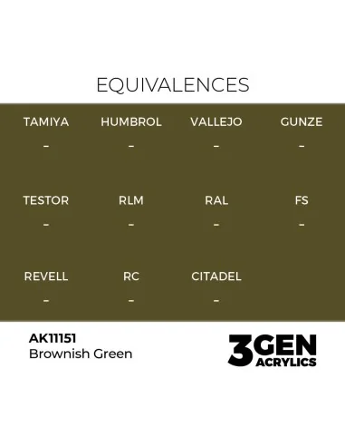 [NO_DESC] Brownish Green 17ml - AK Interactive AK11151