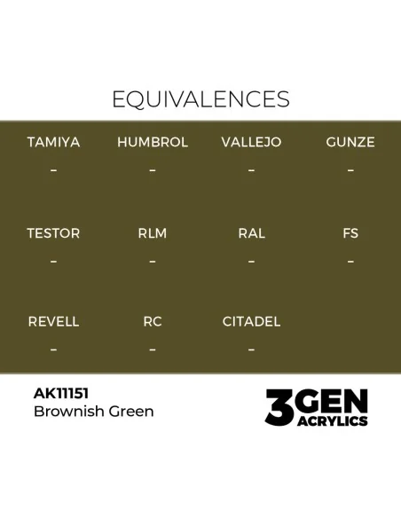 Brownish Green 17ml - AK Interactive AK11151