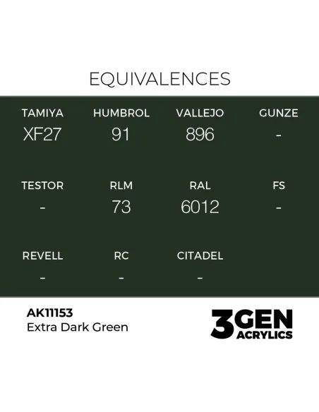 Extra Dark Green 17ml - AK Interactive AK11153