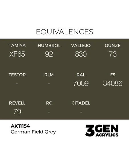 [NO_DESC] German Field Grey 17ml - AK Interactive AK11154