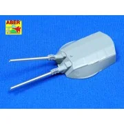 8 pcs 406 mm barrels for Nagato, 1/350 - Aber Models RE-350 L08