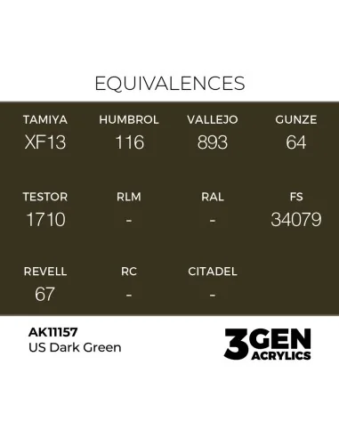 US Dark Green 17ml - AK Interactive AK11157