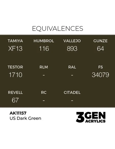 US Dark Green 17ml - AK Interactive AK11157