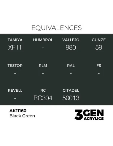 Black Green 17ml - AK Interactive AK11160