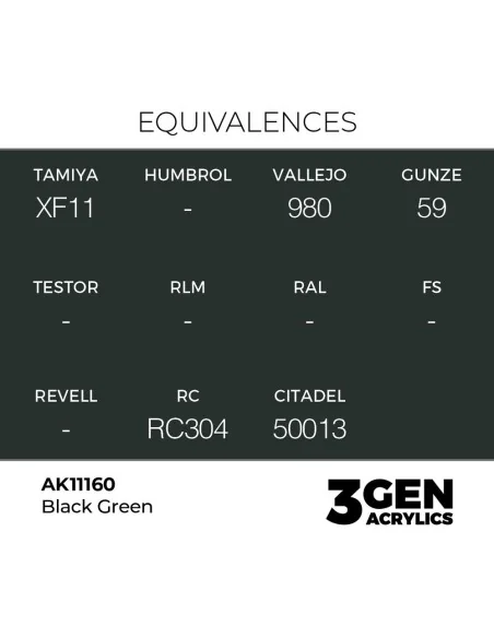 Black Green 17ml - AK Interactive AK11160