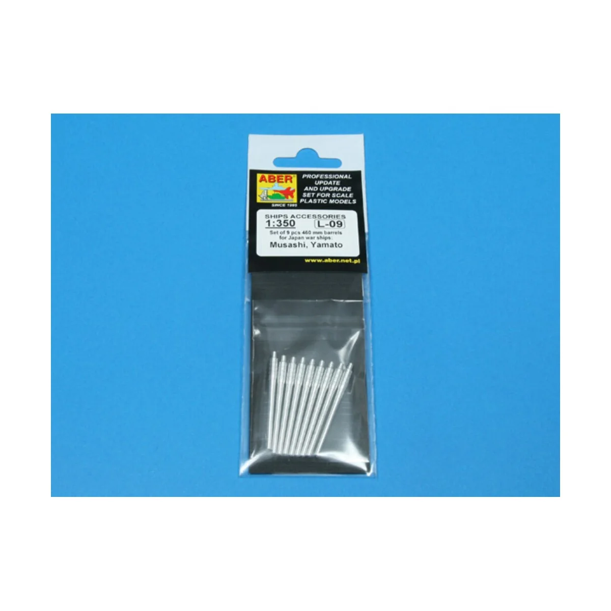 9 pcs 460 mm barrels for Yamato - Aber Models RE-350 L09