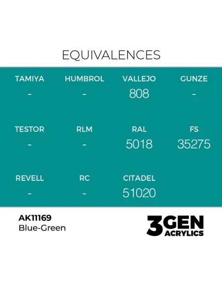 [NO_DESC] Blue-Green 17ml - AK Interactive AK11169