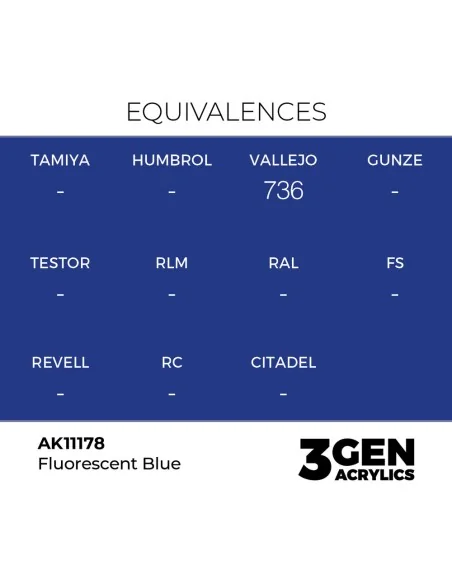 Fluorescent Blue 17ml - AK Interactive AK11178