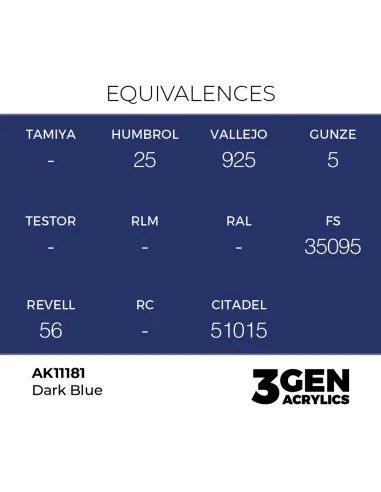 Dark Blue 17ml - AK Interactive AK11181