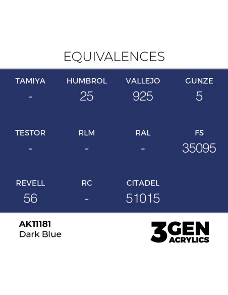 Dark Blue 17ml - AK Interactive AK11181