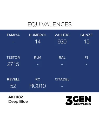 [NO_DESC] Deep Blue 17ml - AK Interactive AK11182