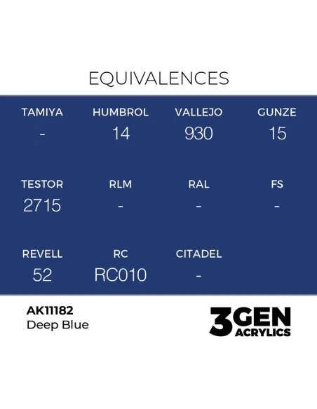 Deep Blue 17ml - AK Interactive AK11182