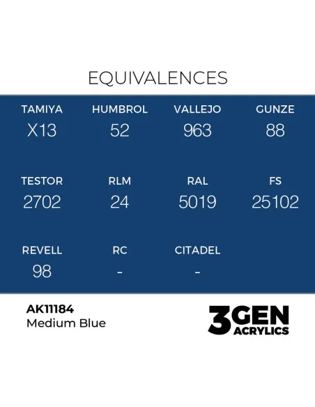 Medium Blue 17ml - AK Interactive AK11184