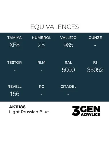 Light Prussian Blue 17ml - AK Interactive AK11186