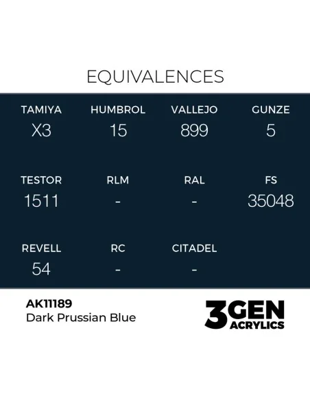 Dark Prussian Blue 17ml - AK Interactive AK11189