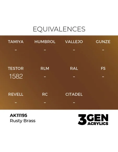[NO_DESC] Rusty Brass 17ml - AK Interactive AK11195