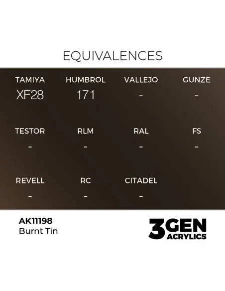 Burnt Tin 17ml - AK Interactive AK11198