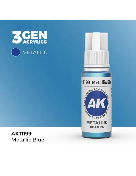 [NO_DESC] Metallic Blue 17ml - AK Interactive AK11199