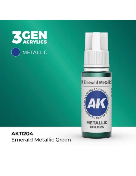 Emerald Metallic Green 17ml - AK Interactive AK11204