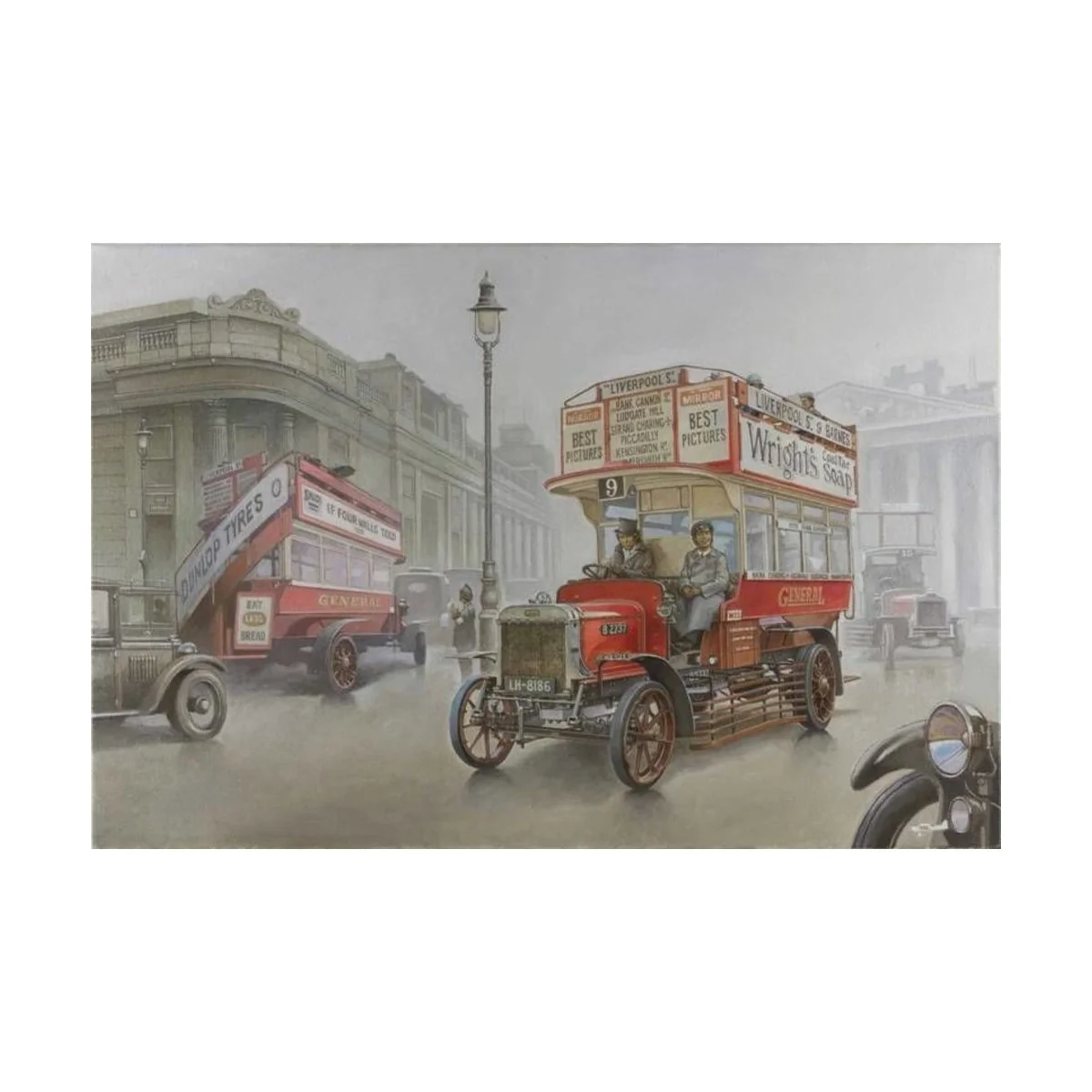 Type B Bus, LGOC, London, Early 1914, 1/72 - Roden 739