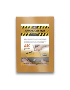 CARVING FOAM 10MM A5 SIZE (228 x 152 MM) - AK Interactive AK8092