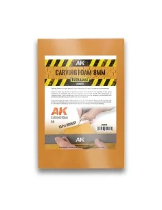 CARVING FOAM 8MM A4 SIZE (305 x 228 MM) - AK Interactive AK8095