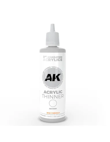 [NO_DESC] ACRYLIC THINNER 100 ML 3GEN - AK Interactive AK11500