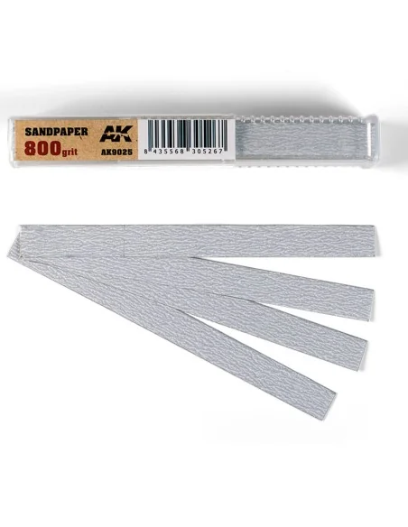 Dry Sandpaper 800 grit x 50 units - AK Interactive AK9025