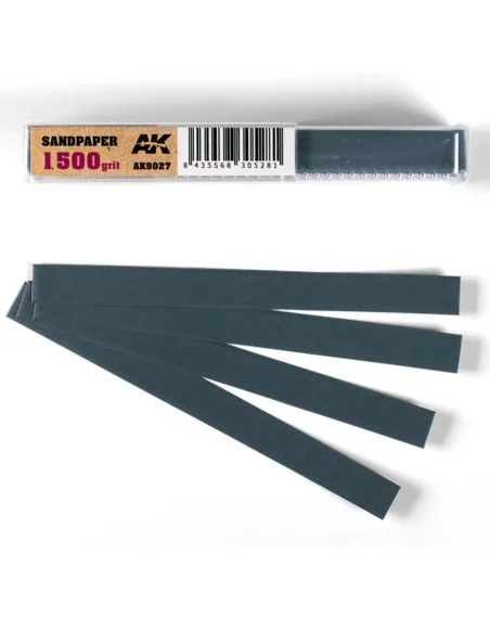Wet Sandpaper 1500 grit x 50 units - AK Interactive AK9027