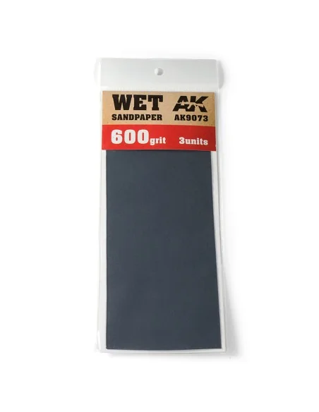 Wet Sandpaper 600 Grit. 3 units - AK Interactive AK9073