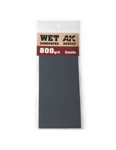 Wet Sandpaper 800 Grit. 3 units - AK Interactive AK9032