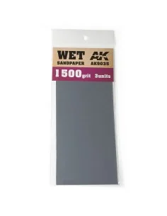 Wet Sandpaper 1500 Grit. 3 units - AK Interactive AK9035
