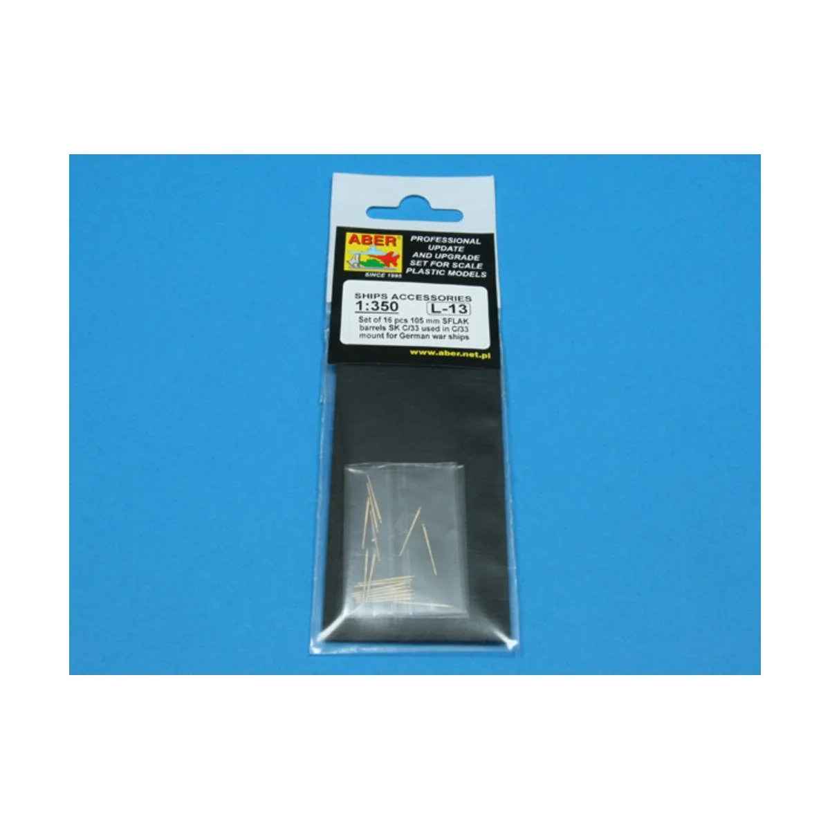 16 pcs 105 mm in C/33 mount for German, 1/350 - Aber Models RE-350 L13 16 pcs 105 mm in C/33 mount for German, 1/350 - Aber Models RE-350 L13