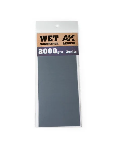 [NO_DESC] Wet Sandpaper 2000 Grit. 3 units - AK Interactive AK9036