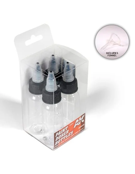 Paint Doser Bottles 4x30 ml - AK Interactive AK9046
