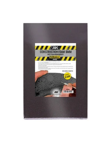 CONSTRUCTION FOAM 6MM - BLUE FOAM 195 x 295 MM (2 SHEETS) - AK Inte...
