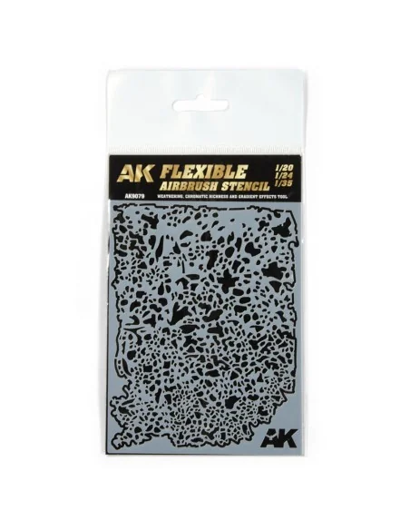 Flexible Airbrush Stencil 1/20 - 1/24 - 1/35 - AK Interactive AK9079