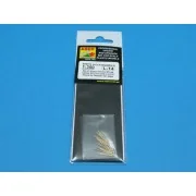 16 pcs 105 mm in C/37 mount for German, 1/350 - Aber Models RE-350 L14
