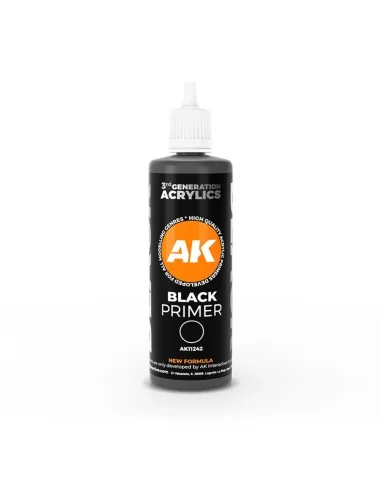 Black Primer 100 ml 3GEN - AK Interactive AK11242