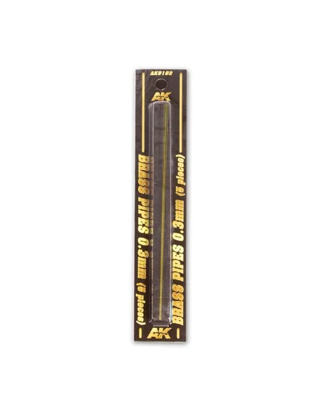 BRASS PIPES 0, 3mm, 5 units - AK Interactive AK9102