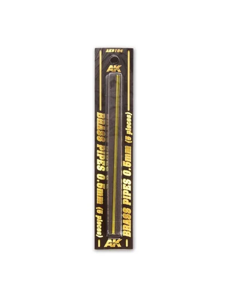 BRASS PIPES 0, 5mm, 5 units - AK Interactive AK9104