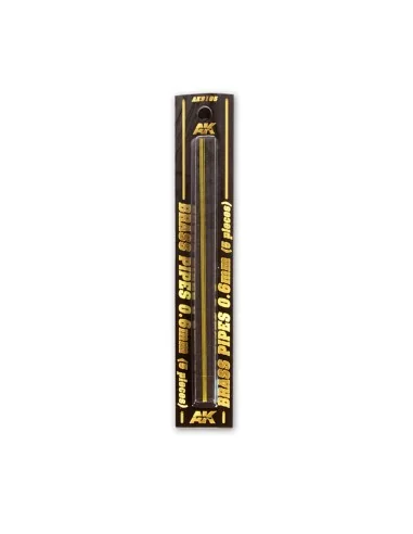BRASS PIPES 0, 6mm, 5 units - AK Interactive AK9105