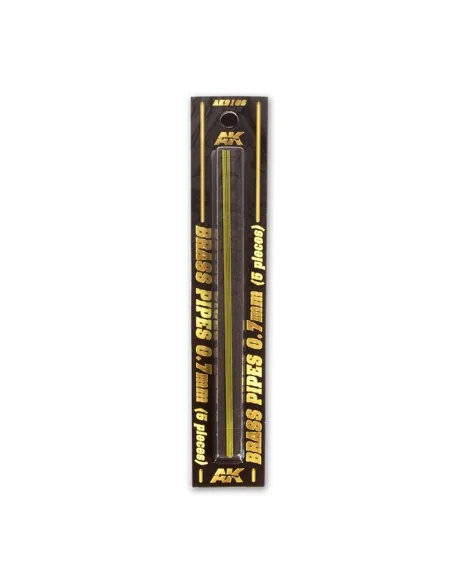 BRASS PIPES 0, 7mm, 5 units - AK Interactive AK9106