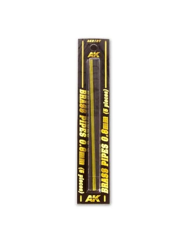 BRASS PIPES 0, 8mm, 5 units - AK Interactive AK9107