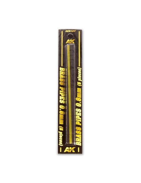 BRASS PIPES 0, 8mm, 5 units - AK Interactive AK9107