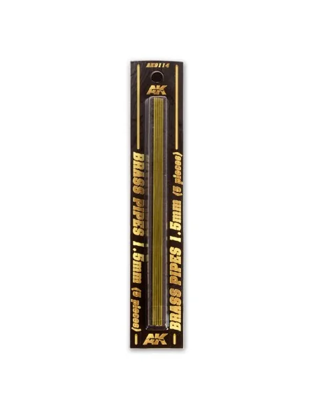 BRASS PIPES 1, 5mm, 5 units - AK Interactive AK9114