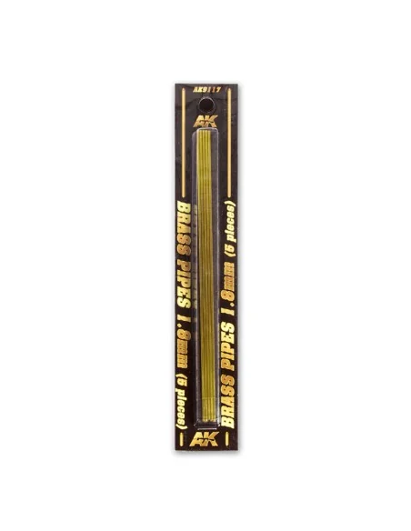 BRASS PIPES 1, 8mm, 5 units - AK Interactive AK9117